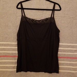 Lane Bryant black cami